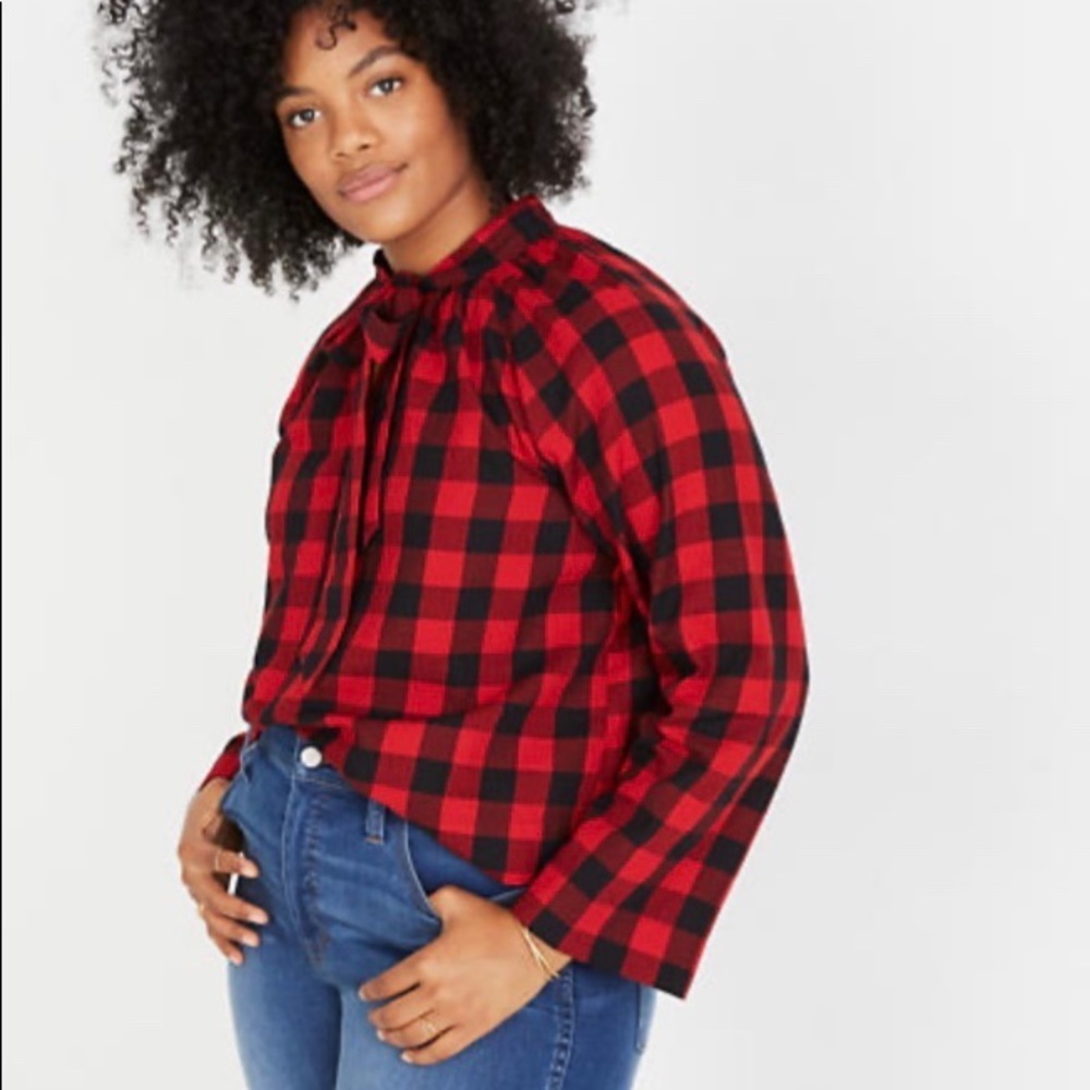 MADEWELL flannel button down shirt size small